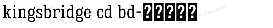 kingsbridge cd bd字体转换